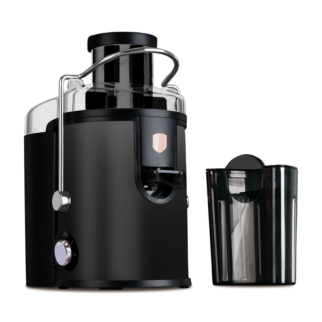 Storcator de fructe Berlinger Haus, Black Rose, 500W, 600 ml, inox, negru - imagine 5